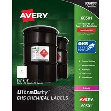Avery 60501 Warning Label